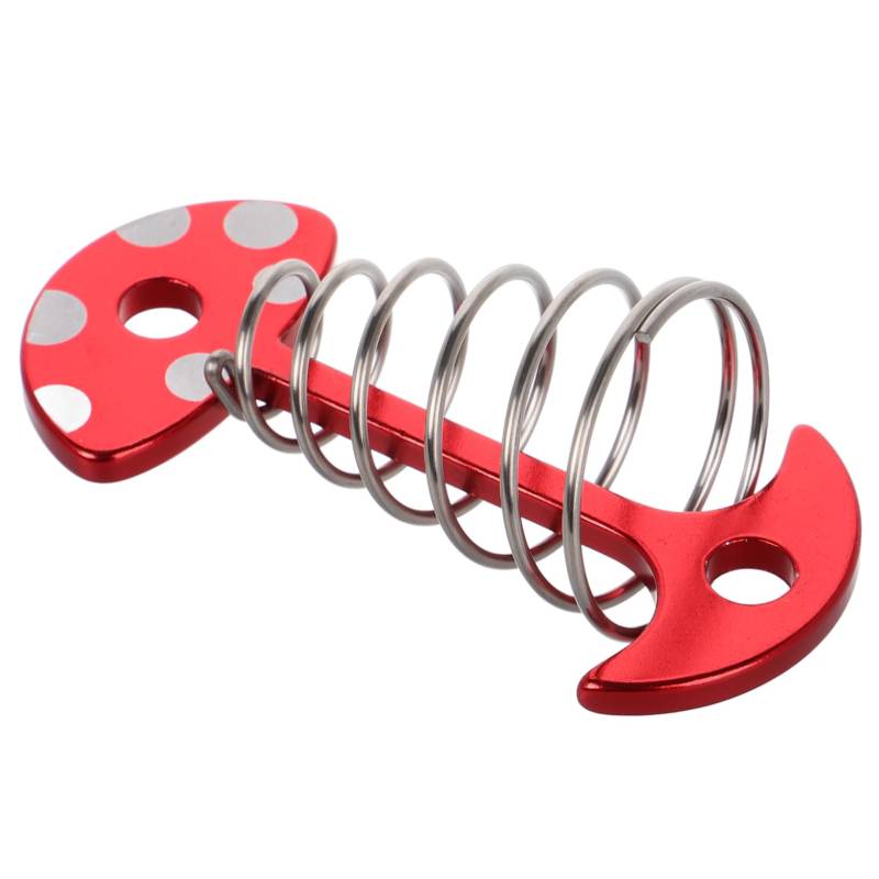 Zerodeko Pilznägel Zelte Seilspanner Camping Seilschnalle Verschleißfester Seilspanner Zeltbefestigungsschnallen Schnallenspanner Zeltfederschnallen Federzeltschnallen Metall Rot von Zerodeko