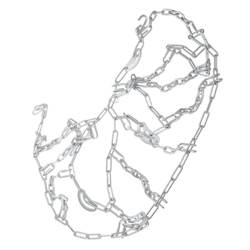 Zerodeko Schneeketten Notfall Rutschfeste Kette Radketten Nieten Griffe Reifenkette Ketten Für Schneereifen Kettenreifen Elektrisch Ketten Für Reifen Silver Stahl von Zerodeko