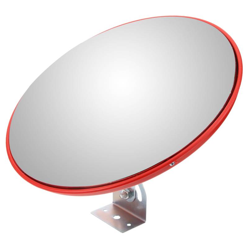 Zerodeko Weitwinkelobjektiv konvex breit verkehrsspiegel traffic mirror weitwinkelspiegel diebstahlsicherung einbruchsicherung Parksicherheitsspiegel Spiegellinse für Supermarkt Abs Orange von Zerodeko