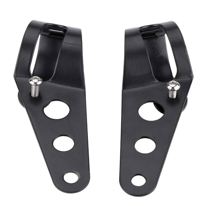 Scheinwerferhalterung, Einfache und Schnelle Installation, Edelstahl, Starke Motorrad -Scheinwerferhalterung, Klassisches Schwarzes Finish, Geeignet für Motorräder, Klassisches Schwarz (BLACK) von Zerodis