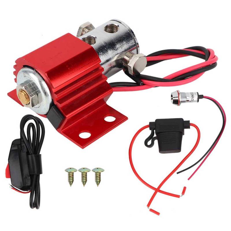 Bremsleitungssperre, Vorderradbremsleitungssperrsatz Bremsrollkontrolle Elektrosatz Hill Holder Rot Funktioniert mit 12-16-Volt-Elektrosystemen von Zerone