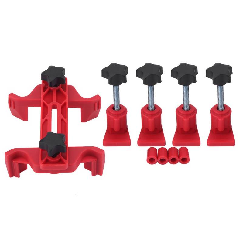 Universal Einlage Motor Nockenwellen Verriegelungsachse Nockenwellenverriegelungssatz 9pcs Auto Auto Dual Cam Clamp Nockenwelle Motor Timing Sprocket Gear Locking Tool Kit Motor Timing Tool von Zerone