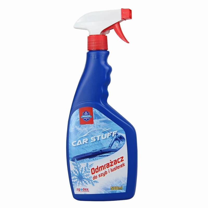 Zgodex Scheibenenteiser 500 ml, Scheibenentfroster für Auto, Entfroster für Scheiben, Spiegel & Schlösser, Scheibenfrostschutz ohne Kratzer, Sprühflasche, Enteiserspray, Autoscheibenentfroster von Zgodex