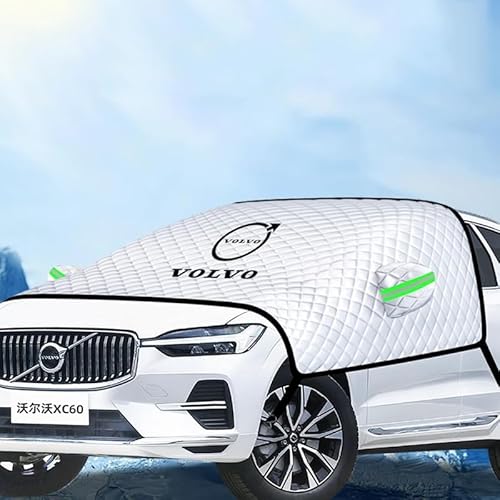Auto Frontscheibenabdeckung für Volvo V40 2016 2017 2018 2019 2020,Winterschutz,Staubdicht,Kratzfest,UV-Schutz.,normal-B von ZhMG63