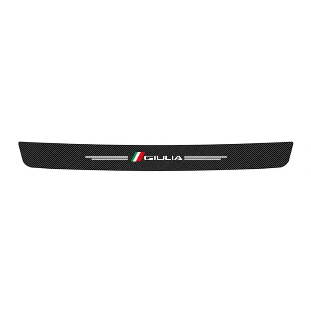 Carbon Fiber Auto Stamm Hinten Stoßstange Aufkleber Schutz Platte Schutz Für Alfa Romeo Giulia Carbon Fiber Auto Stamm Hinten Stoßstange Aufkleber Schutz Platte Schutz Für Alfa Romeo Giulia von ZhMG63