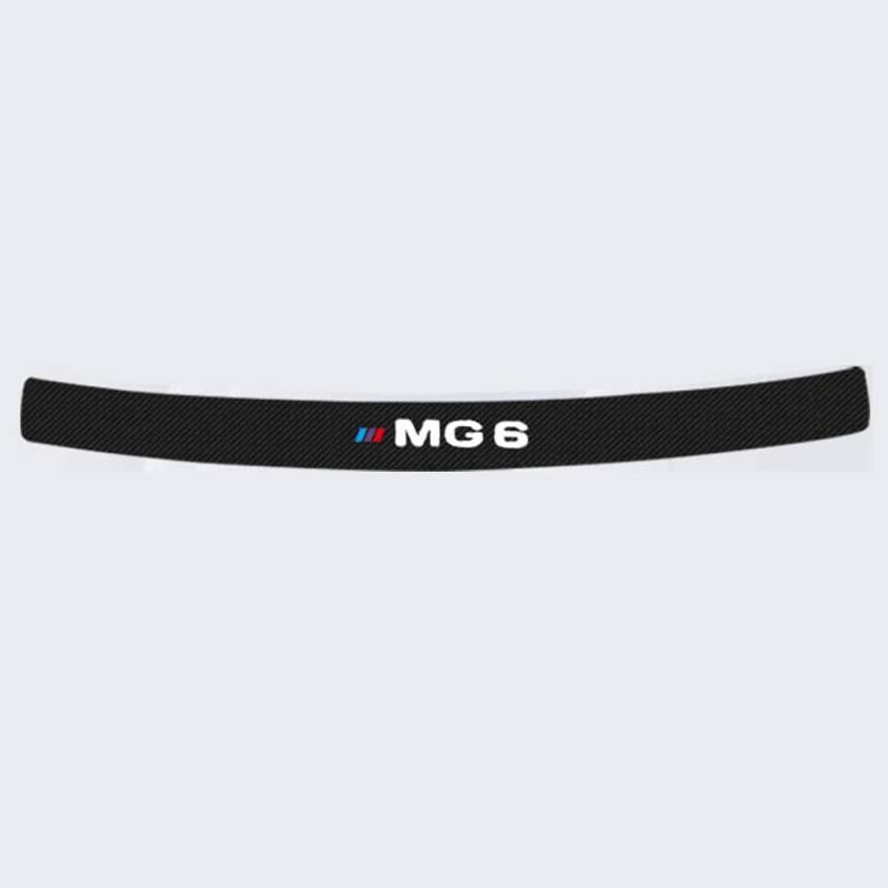 Carbon Fiber Auto Stamm Hinten Stoßstange Aufkleber Schutz Platte Schutz Für MG 6pro MG6pro 2021 2022 2023 von ZhMG63
