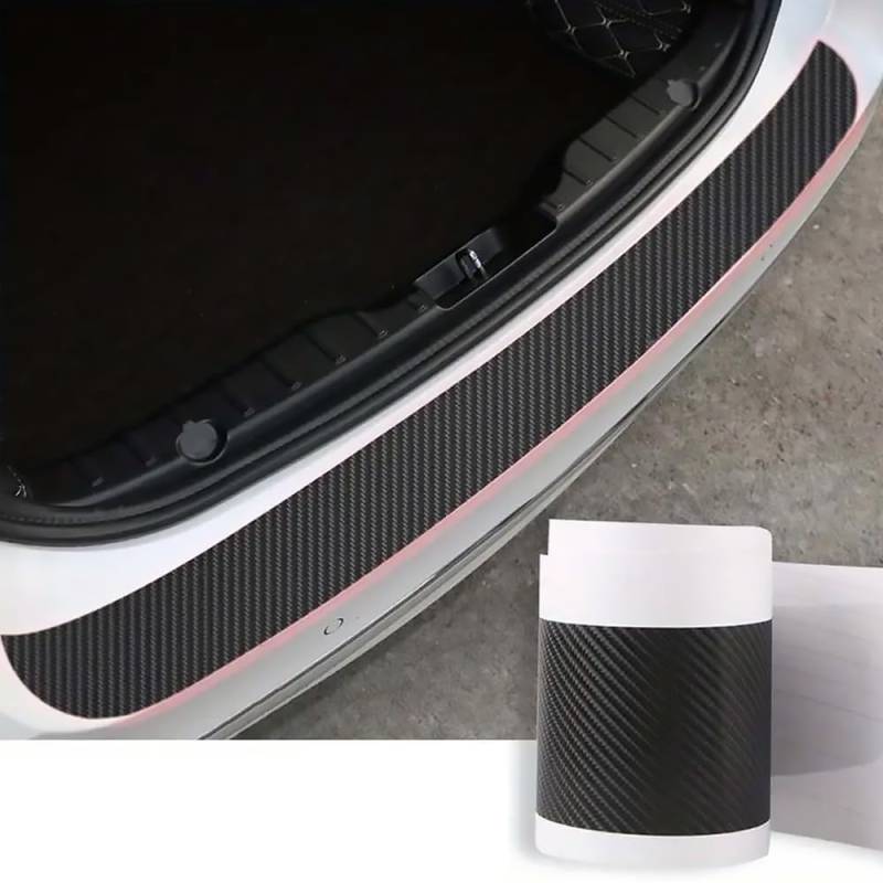 Carbon Fiber Auto Stamm Hinten Stoßstange Aufkleber Schutz Platte Schutz Für MG MG4 EV | ab 2022 von ZhMG63