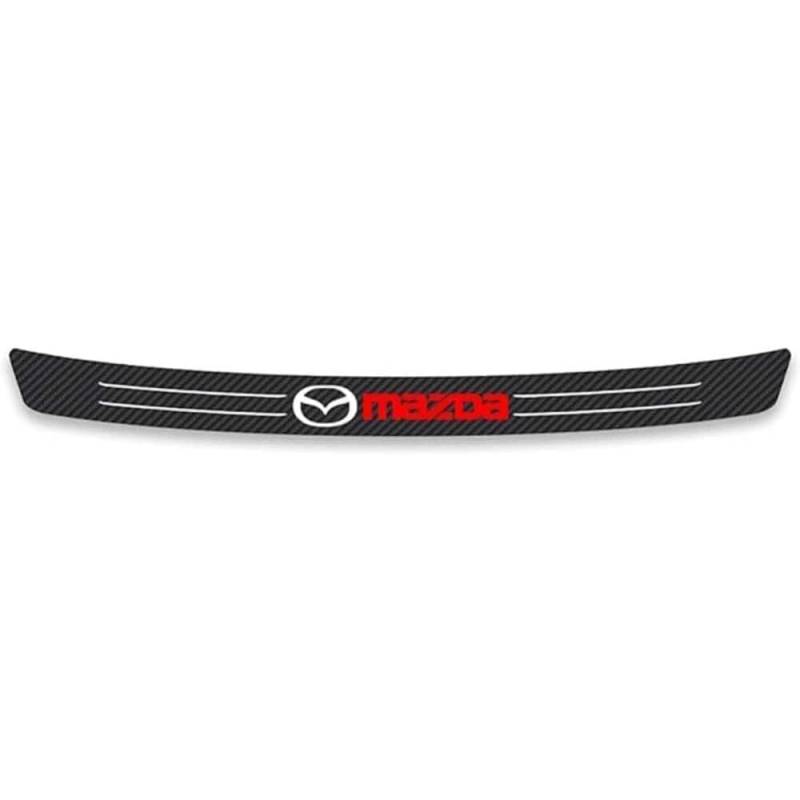 Carbon Fiber Auto Stamm Hinten Stoßstange Aufkleber Schutz Platte Schutz Für Mazda CX-5 2012 2013 2014 2015 2016 2017 2018-2023,Type-A von ZhMG63