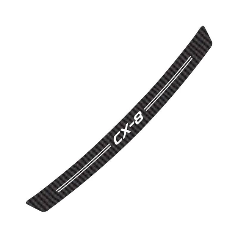 Carbon Fiber Auto Stamm Hinten Stoßstange Aufkleber Schutz Platte Schutz Für Mazda CX-8 von ZhMG63