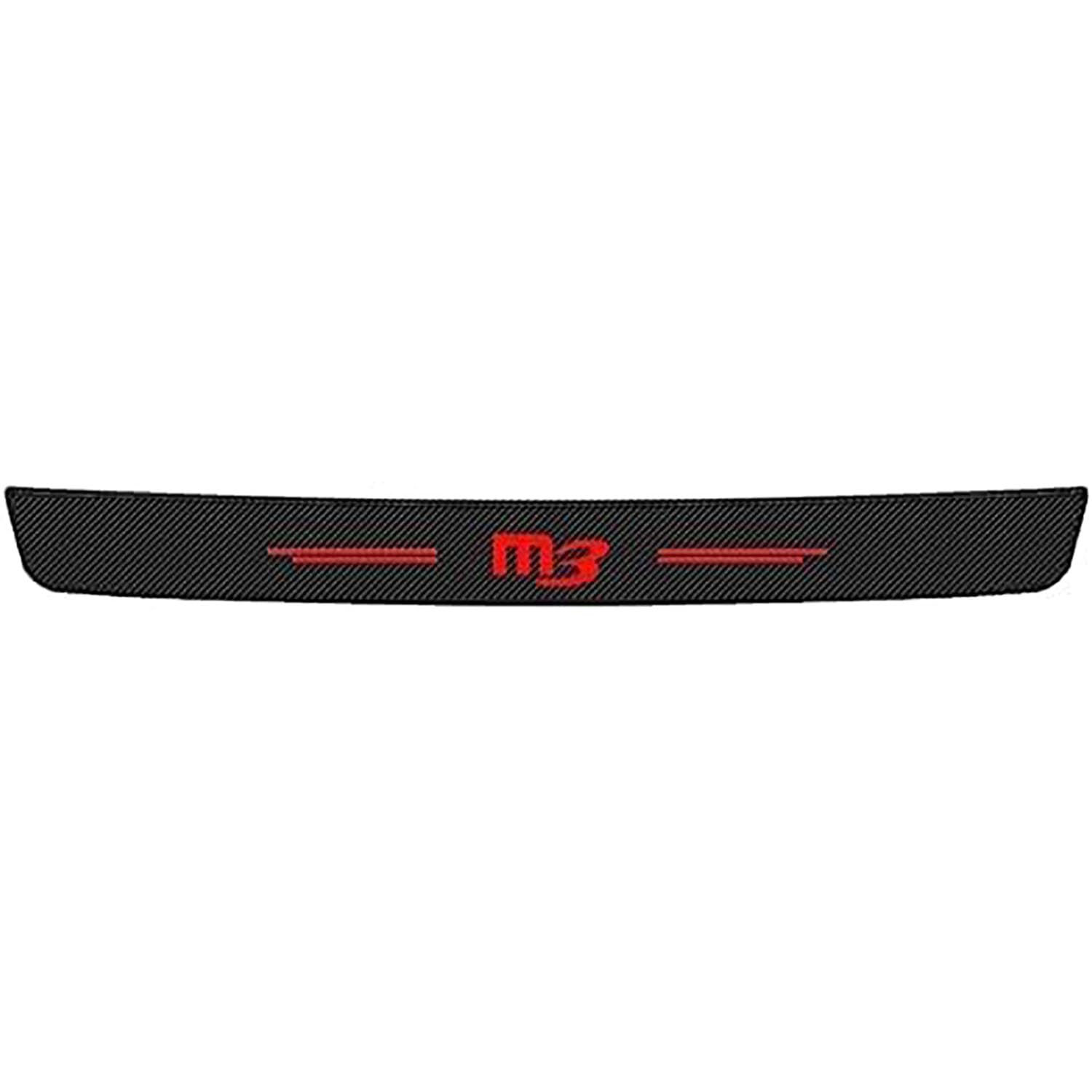 Carbon Fiber Auto Stamm Hinten Stoßstange Aufkleber Schutz Platte Schutz Für Mazda M3,Red Carbon Fiber Auto Stamm Hinten Stoßstange Aufkleber Schutz Platte Schutz Für Mazda M3,Red von ZhMG63
