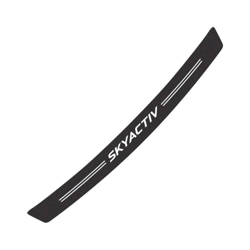 Carbon Fiber Auto Stamm Hinten Stoßstange Aufkleber Schutz Platte Schutz Für Mazda Skyactiv von ZhMG63