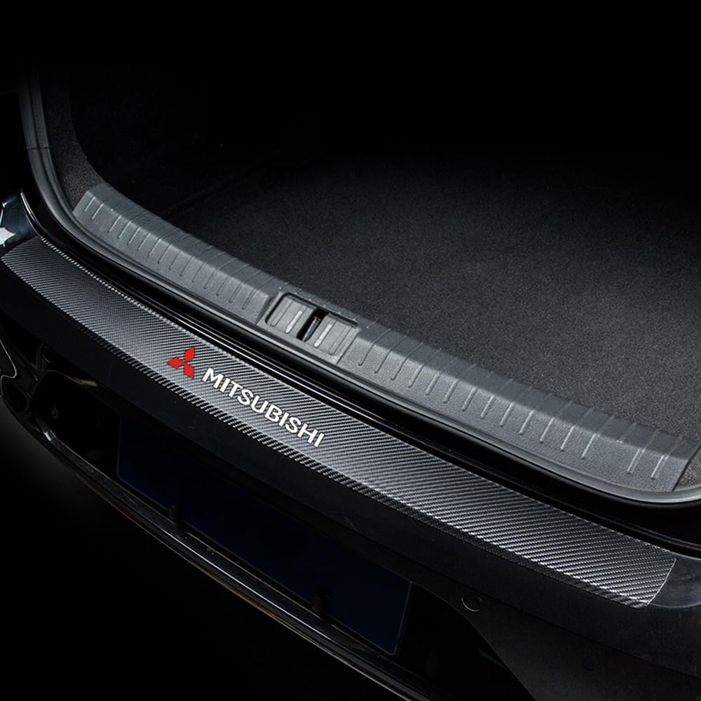 Carbon Fiber Auto Stamm Hinten Stoßstange Aufkleber Schutz Platte Schutz Für Mitsubishi Lancer X 2007-2017,Red Carbon Fiber Auto Stamm Hinten Stoßstange Aufkleber Schutz Platte Schutz Für Mitsubishi Lancer X 2007-2017,Red von ZhMG63