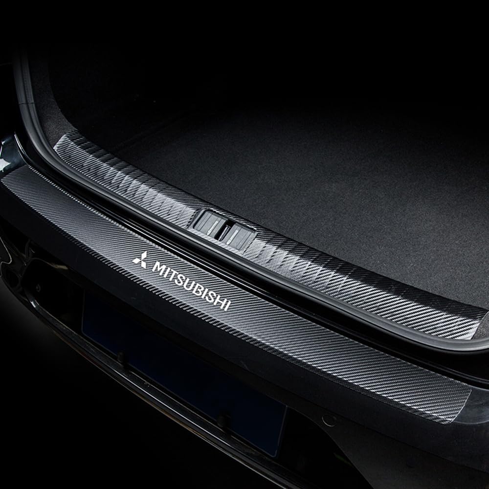 Carbon Fiber Auto Stamm Hinten Stoßstange Aufkleber Schutz Platte Schutz Für Mitsubishi Lancer X 2007-2017,White Carbon Fiber Auto Stamm Hinten Stoßstange Aufkleber Schutz Platte Schutz Für Mitsubishi Lancer X 2007-2017,White von ZhMG63
