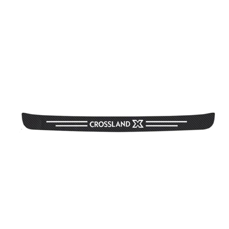Carbon Fiber Auto Stamm Hinten Stoßstange Aufkleber Schutz Platte Schutz Für Opel Vectra Vauxhall Vivaro meriva Insignia Crossland X Corsa Astra Antara,Crossland X von ZhMG63