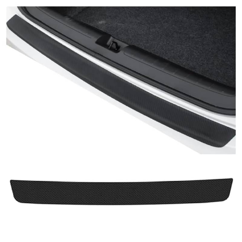Carbon Fiber Auto Stamm Hinten Stoßstange Aufkleber Schutz Platte Schutz Für Peugeot 3008 II 2016 2017 2018 2019 2020 2021-2024 von ZhMG63