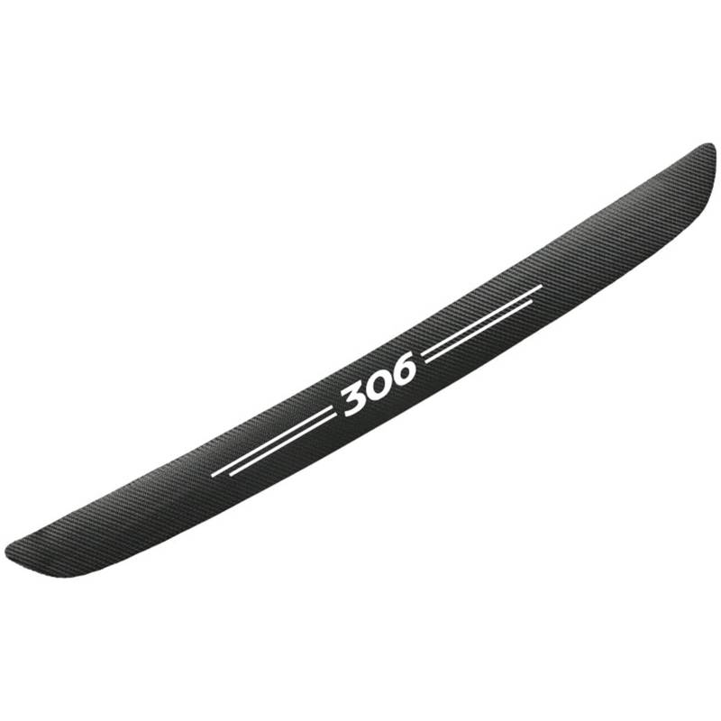 Carbon Fiber Auto Stamm Hinten Stoßstange Aufkleber Schutz Platte Schutz Für Peugeot 306 von ZhMG63