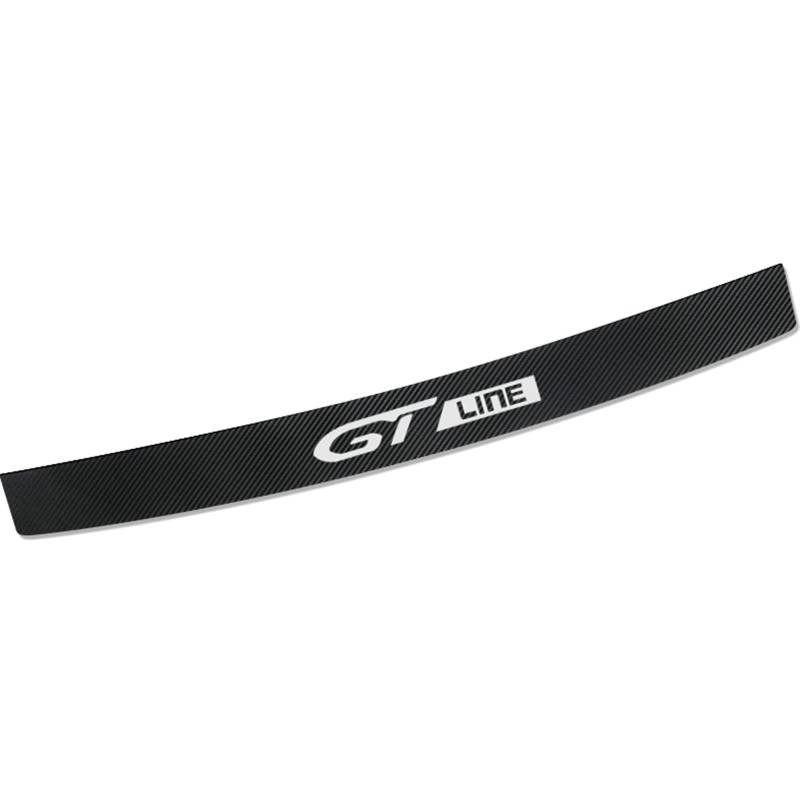 Carbon Fiber Auto Stamm Hinten Stoßstange Aufkleber Schutz Platte Schutz Für Peugeot Rifter GT LINE GT,GT LINE von ZhMG63