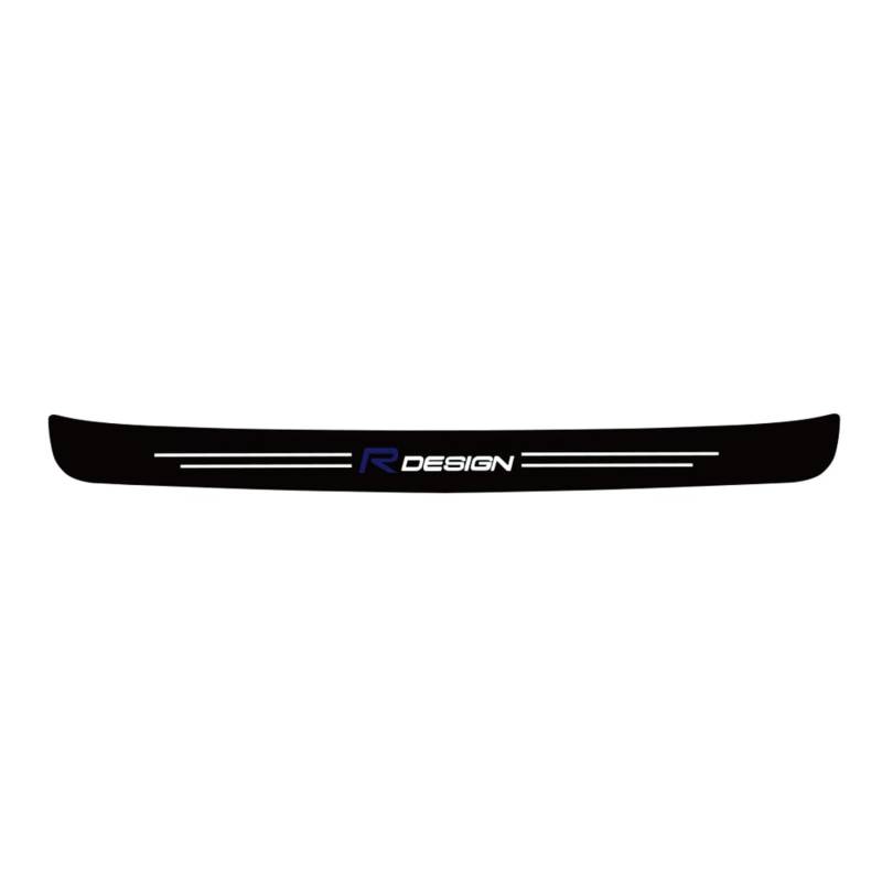 Carbon Fiber Auto Stamm Hinten Stoßstange Aufkleber Schutz Platte Schutz Für Volvo V90 V70 V60 V50 V40 XC90 XC60 XC40 T6 AWD,Rdesign von ZhMG63