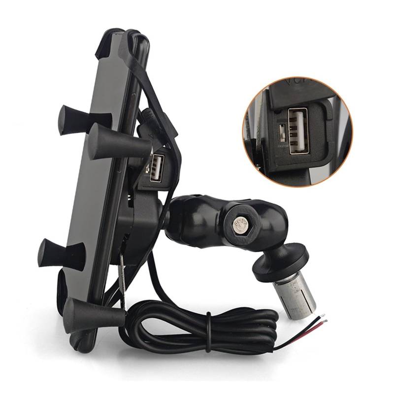 GPS Telefon Navigationshalterung Halter Für CBR250RR Für CBR400R Für CBR500R USB Für Ladegerät Telefon Halter Halterung Motorrad GPS Navigation Halterung(With USB Charger) von ZhanNuoBHd