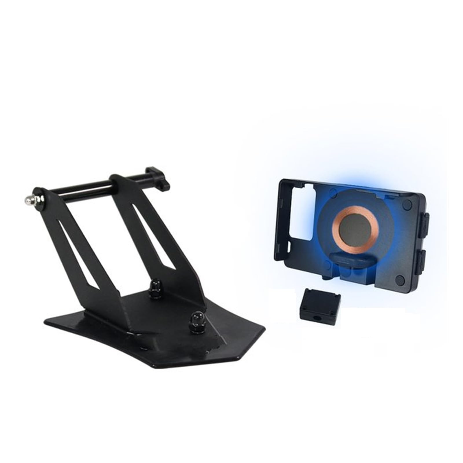 GPS Telefon Navigationshalterung Halter Motorrad Navigation Halterung GPS Halterung Gerät Träger Für SMART Phone Anzupassen Halter Für R1250RT 2021 2022 2023(Wireless Charging) von ZhanNuoBHd