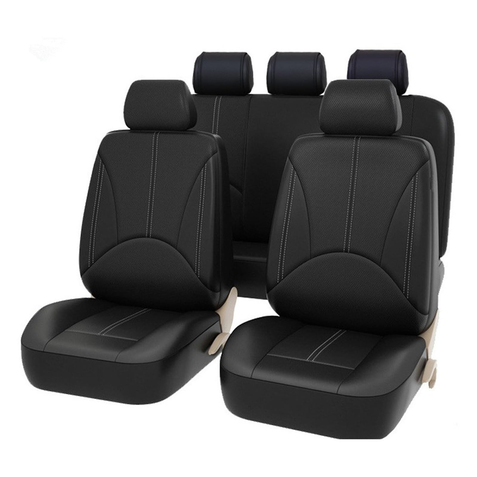 Sitzbezüge Auto Set Autositzbezug Polyester Sitzbezug Universal 1 + 2 Autositzbezug Für Peugeot Für Partner Autositzauflage(B) von ZhanNuoBHd