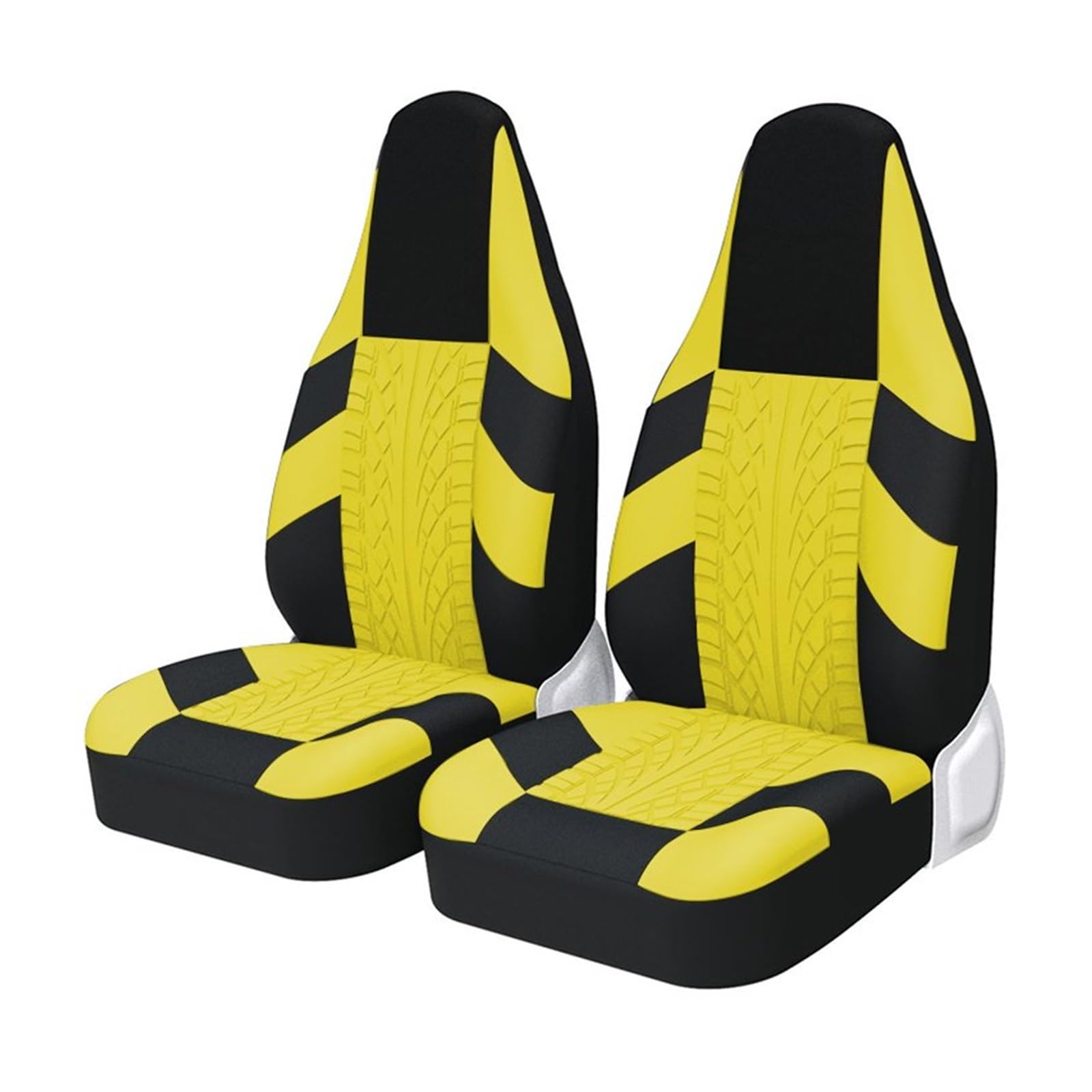 ZhanNuoBHd Sitzbezüge Auto Set 2PC Autositzbezüge Eimer Stil Schutzhülle Für Toyota Für C-HR Für CHR Autositzauflage(Yellow 2 pcs) von ZhanNuoBHd