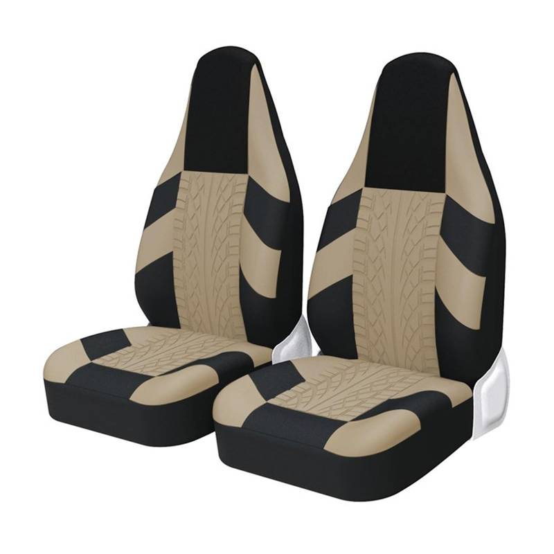 ZhanNuoBHd Sitzbezüge Auto Set 2PC Autositzbezug Universal Protector Pad Für Hyundai Für Tucson Für NX4 Autositzauflage(Beige 2 PCS) von ZhanNuoBHd