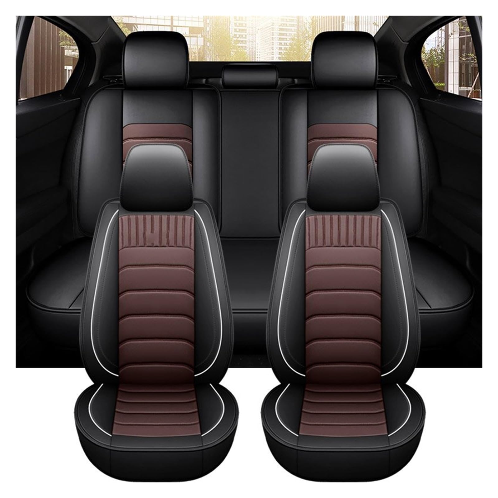 ZhanNuoBHd Sitzbezüge Auto Set Autositzbezug Autositzschutz Zubehör Innenausstattung Komplettes Set Für X5 Für G20 Autositzauflage(5 Seats Color 6) von ZhanNuoBHd