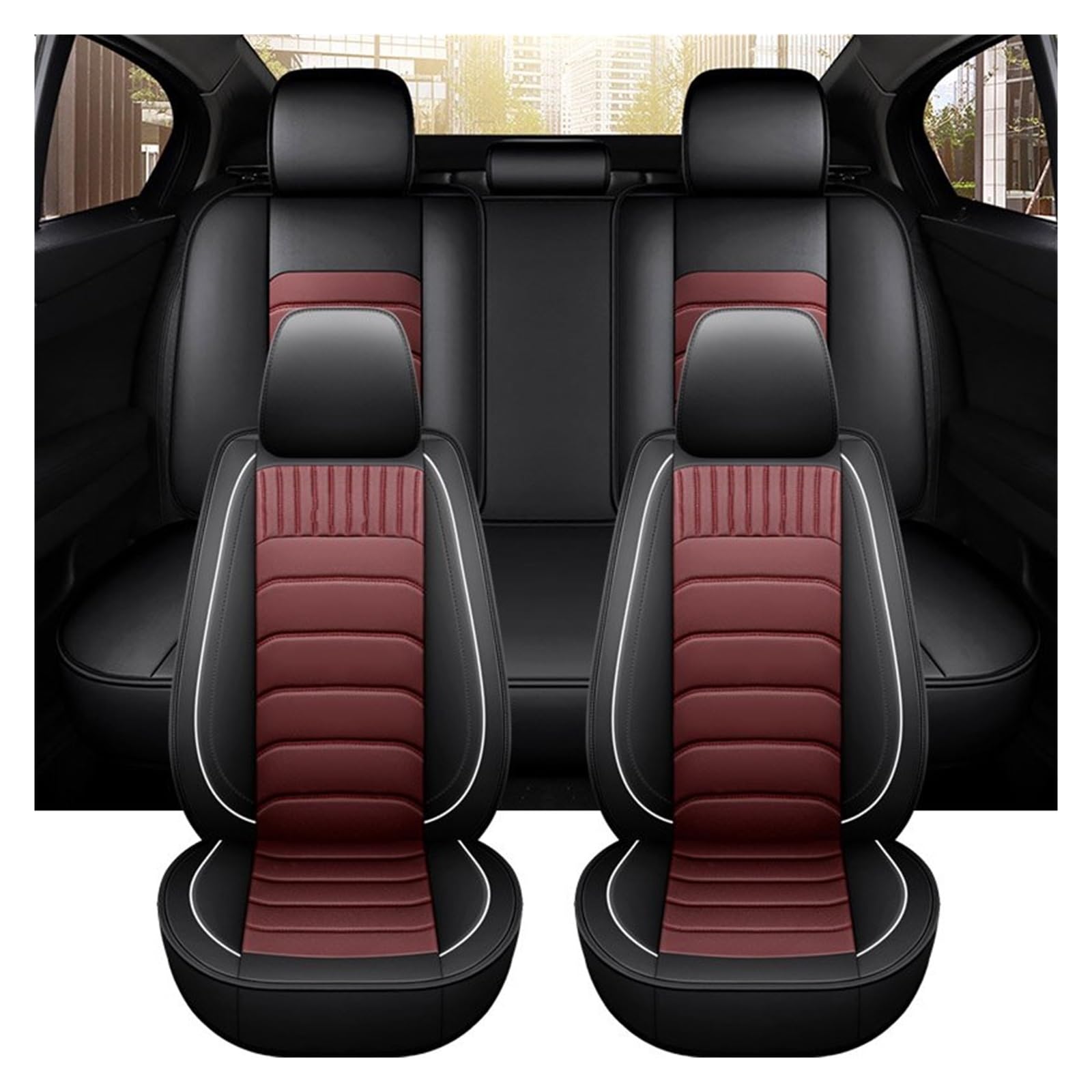 ZhanNuoBHd Sitzbezüge Auto Set Autositzbezug Autositzschutz Zubehör Innenausstattung Komplettes Set Für X5 Für G20 Autositzauflage(5 Seats Color 8) von ZhanNuoBHd