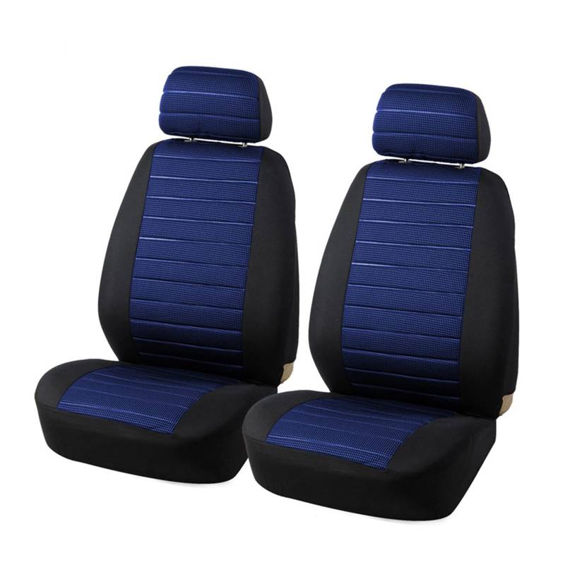ZhanNuoBHd Sitzbezüge Auto Set Autositzbezug Polyester Sitzbezug Universal Für Passat Für Variant Für Golf V Autositzauflage(2pcs Blue) von ZhanNuoBHd