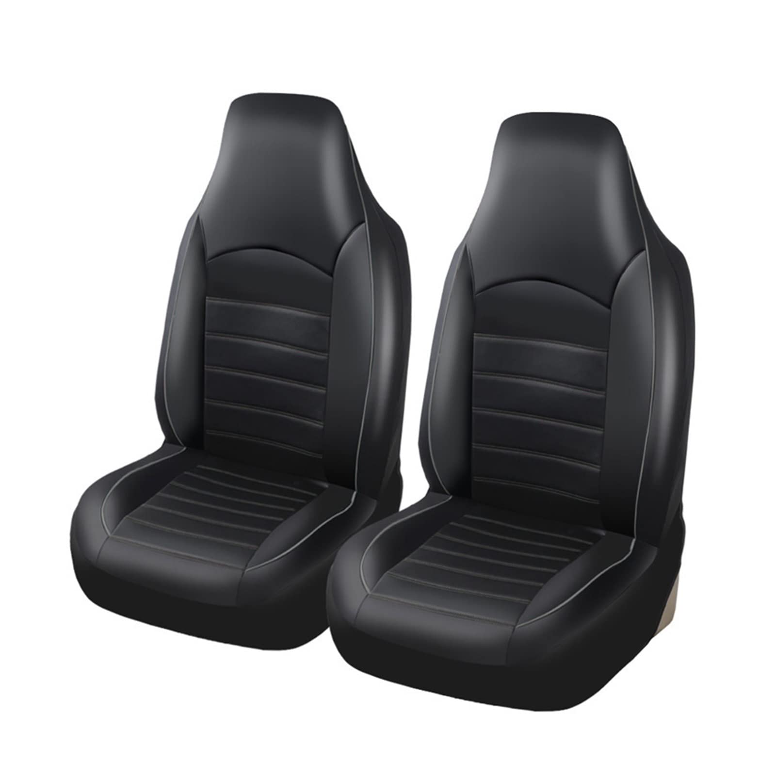 ZhanNuoBHd Sitzbezüge Auto Set Autositzbezug Sitzbezug Universal Autositzbezüge Vorne Mit Kopfstützenhalter Für Ford Für Focus 2 Autositzauflage(B Gray-2PCS) von ZhanNuoBHd