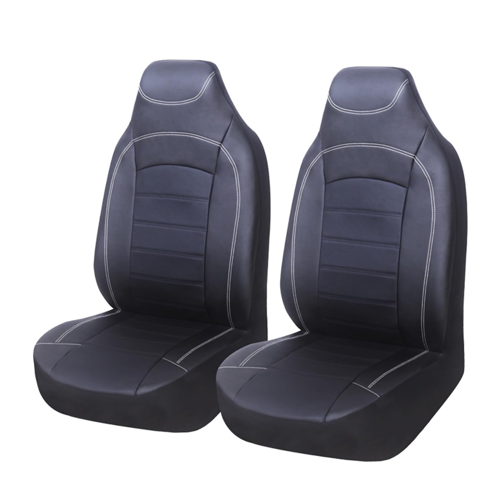 ZhanNuoBHd Sitzbezüge Auto Set Autositzbezug Sitzbezug Universal Autositzbezüge Vorne Mit Kopfstützenhalter Für Ford Für Focus 2 Autositzauflage(Gray-2PCS) von ZhanNuoBHd