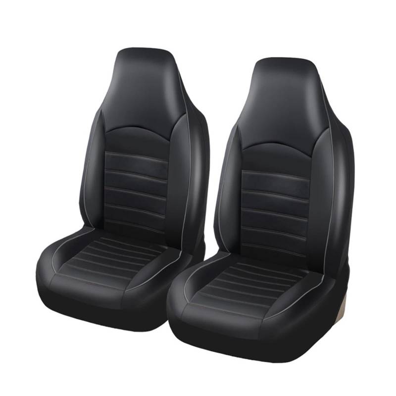 ZhanNuoBHd Sitzbezüge Auto Set Autositzbezug Sitzbezug Universal Autositzbezüge Vorne Mit Kopfstützenhalter Für Volvo Für Xc90 Autositzauflage(B Gray-2PCS) von ZhanNuoBHd