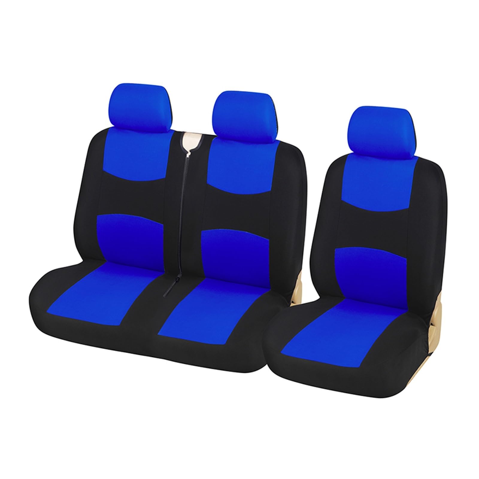 ZhanNuoBHd Sitzbezüge Auto Set Universal 1 + 2 Auto Sitz Abdeckung Schutzhülle Für LKW Innen Zubehör Für Citroen Für Jumpy 2016 Autositzauflage(Blue) von ZhanNuoBHd