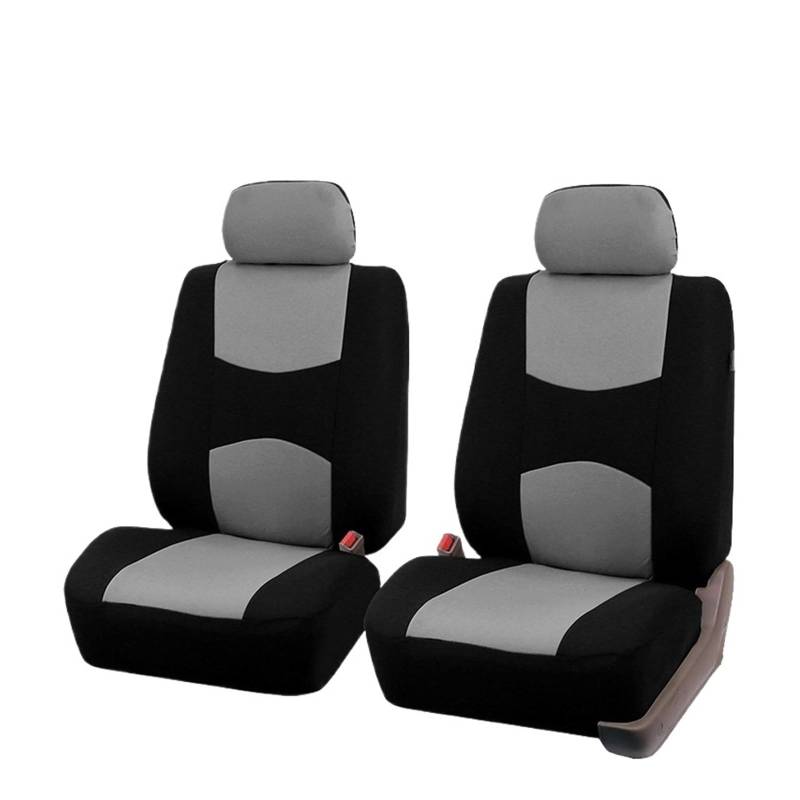 ZhanNuoBHd Sitzbezüge Auto Set Universal Full Set Autositzbezüge Zweifarbiges Design Autoschutzbezüge Für Camry Autositzauflage(2pcs Front Gray) von ZhanNuoBHd