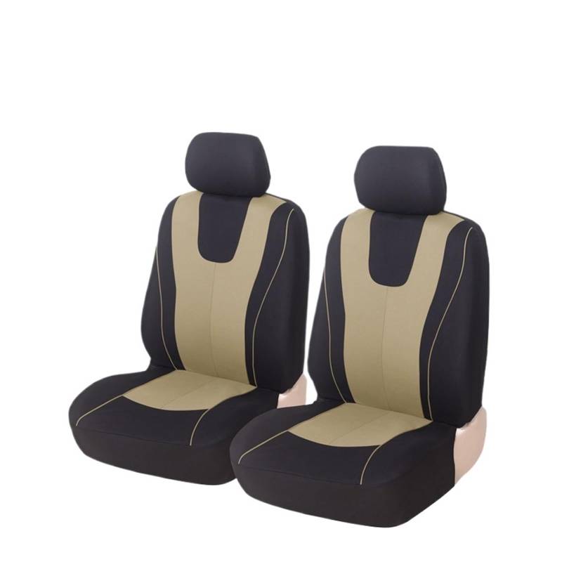 ZhanNuoBHd Sitzbezüge Auto Set Universeller Autositzbezug Aus Polyestergewebe Schützt Sitzbezüge Für Nissan Für Juke Autositzauflage(2 pcs beige Front) von ZhanNuoBHd