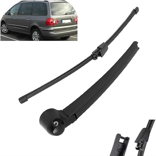 Heckscheibenwischer Scheibenwischer Hinten Heckwischerarm Scheibenwischerblätter Wischerarm Heck Wischer für VW Sharan MK1 2002-2010 von ZhangJW