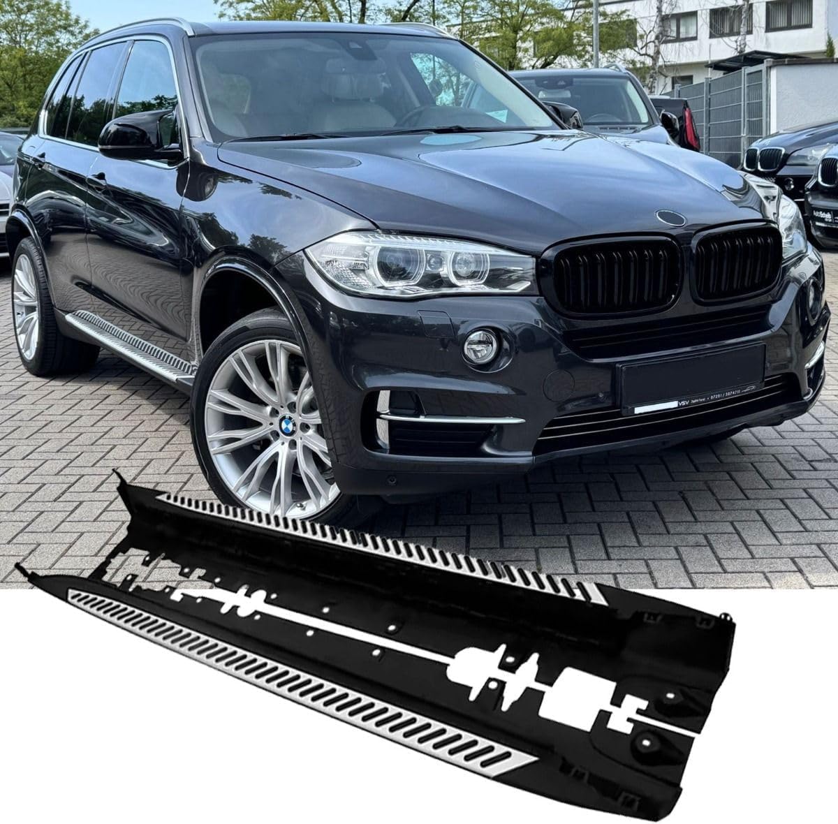 Seitenschweller Trittbretter Schweller für BMW X5 F15 2013-2018,1 Satz seitentrittleistenpedale Schwellerrohre, Trittbretter Autozubehör Seitenschweller Kit Seitenschweller Trittbretter Schweller für BMW X5 F15 2013-2018,1 Satz seitentrittleistenpedale Schwellerrohre, Trittbretter Autozubehör Seitenschweller Kit von ZhangJW