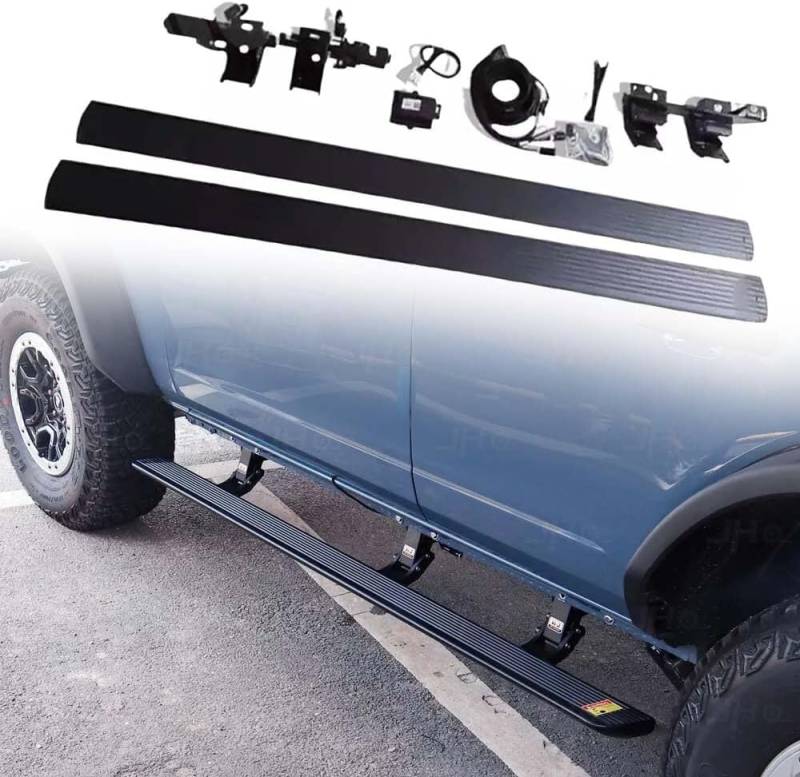 Seitenschweller Trittbretter Schweller für Chery Tiggo 8/PRO 18-23 Power Deployable,1 Satz seitentrittleistenpedale Schwellerrohre, Trittbretter Autozubehör Seitenschweller Kit von ZhangJW