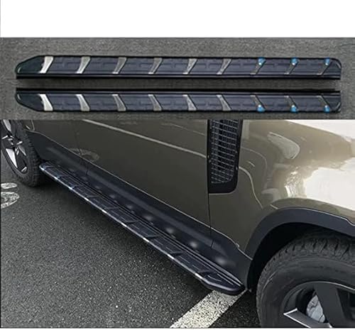 Seitenschweller Trittbretter Schweller für Defender L663 4D 110 2020 2021,1 Satz seitentrittleistenpedale Schwellerrohre, Trittbretter Autozubehör Seitenschweller Kit von ZhangJW