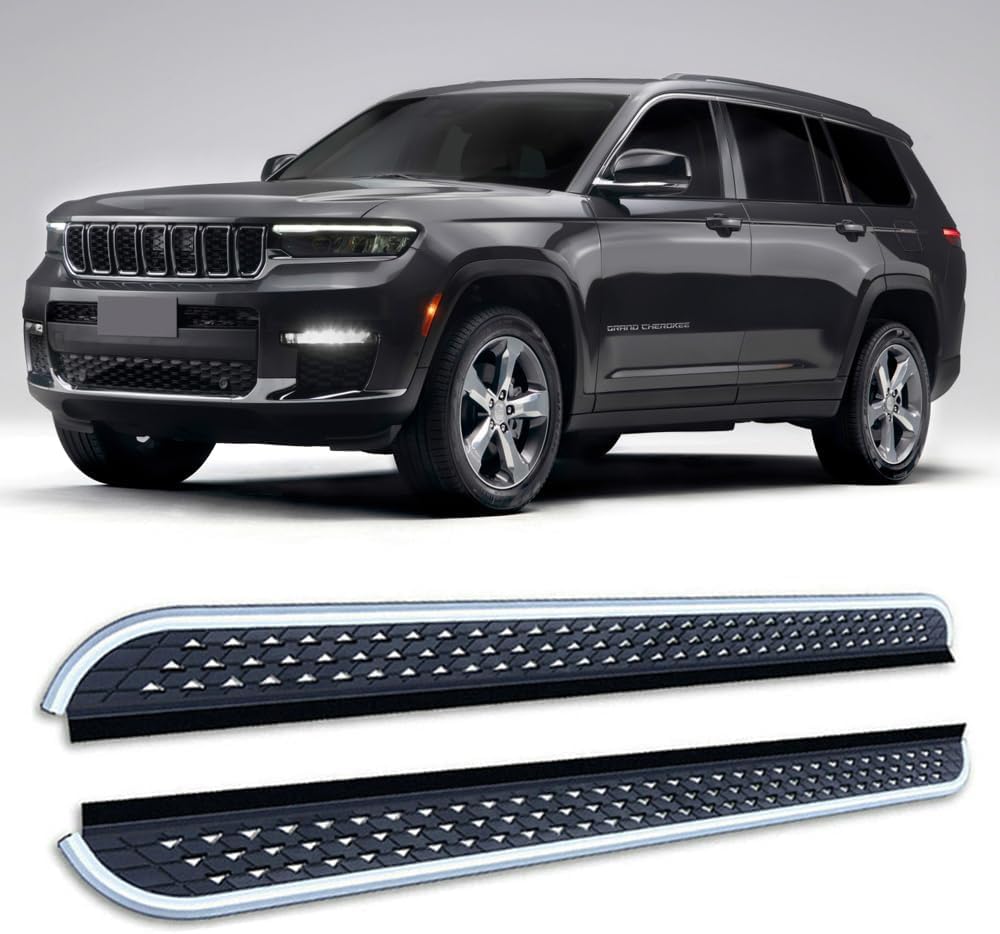 Seitenschweller Trittbretter Schweller für Jeep Grand Cherokee 2022-2024,1 Satz seitentrittleistenpedale Schwellerrohre, Trittbretter Autozubehör Seitenschweller Kit Seitenschweller Trittbretter Schweller für Jeep Grand Cherokee 2022-2024,1 Satz seitentrittleistenpedale Schwellerrohre, Trittbretter Autozubehör Seitenschweller Kit von ZhangJW