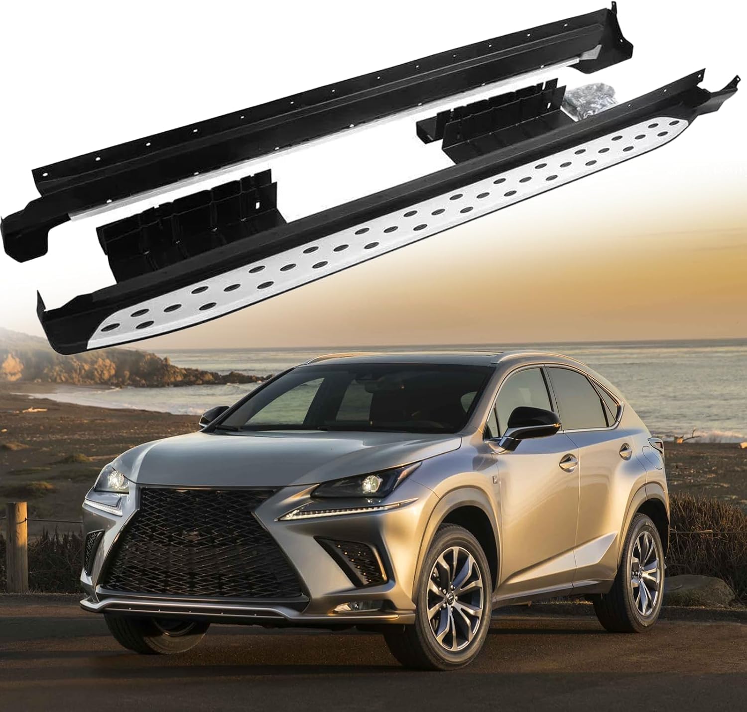Seitenschweller Trittbretter Schweller für Lexus NX 2015-2021,1 Satz seitentrittleistenpedale Schwellerrohre, Trittbretter Autozubehör Seitenschweller Kit Seitenschweller Trittbretter Schweller für Lexus NX 2015-2021,1 Satz seitentrittleistenpedale Schwellerrohre, Trittbretter Autozubehör Seitenschweller Kit von ZhangJW