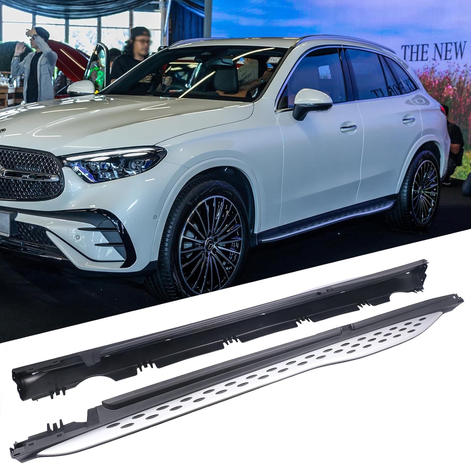 Seitenschweller Trittbretter Schweller für Mercedes GLC SUV X254 GLC Coupé C254 2023+,1 Satz seitentrittleistenpedale Schwellerrohre, Trittbretter Autozubehör Seitenschweller Kit Seitenschweller Trittbretter Schweller für Mercedes GLC SUV X254 GLC Coupé C254 2023+,1 Satz seitentrittleistenpedale Schwellerrohre, Trittbretter Autozubehör Seitenschweller Kit von ZhangJW