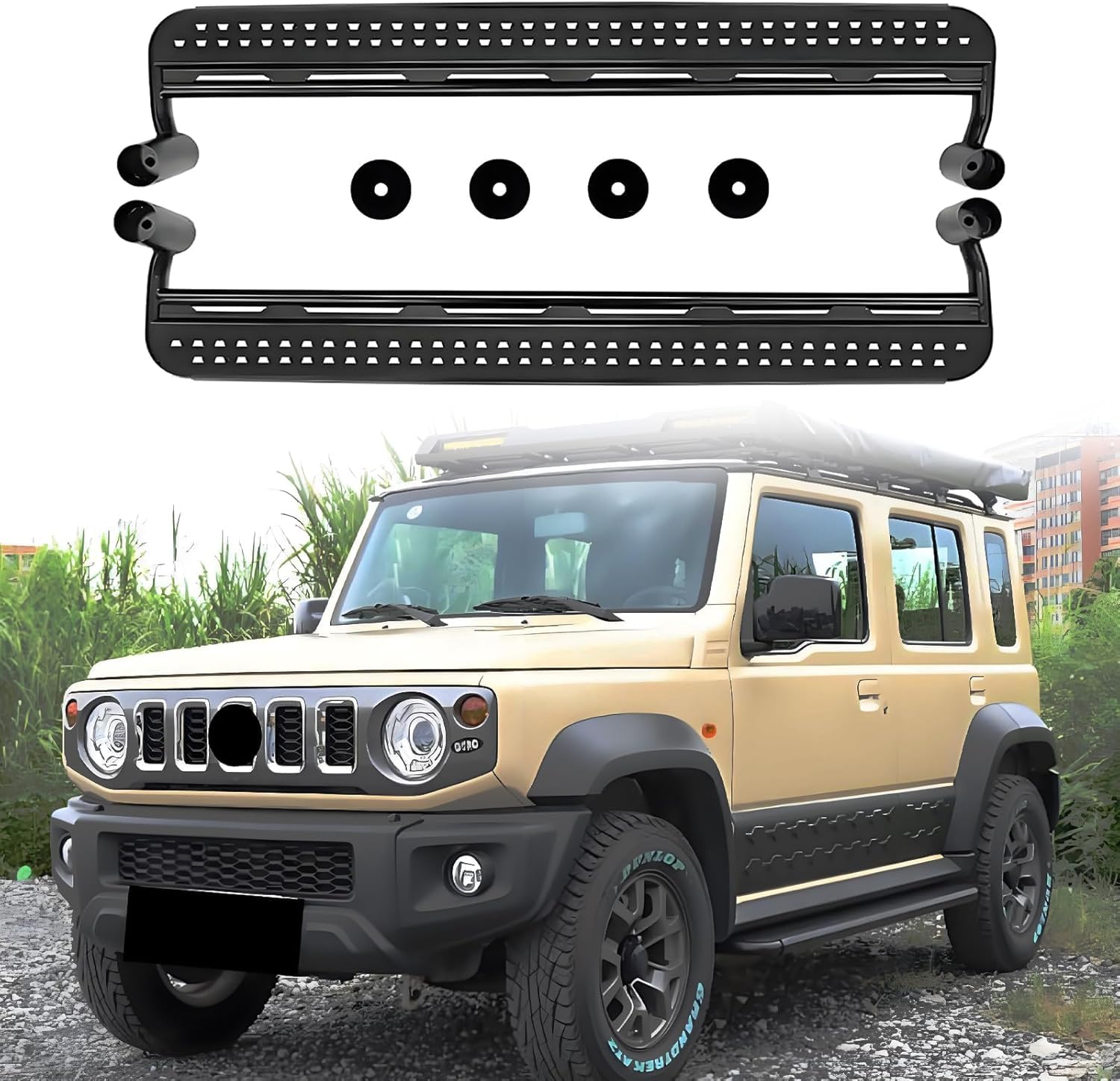 Seitenschweller Trittbretter Schweller für Suzuki Jimny 4 Doors 2019-2025,1 Satz seitentrittleistenpedale Schwellerrohre, Trittbretter Autozubehör Seitenschweller Kit Seitenschweller Trittbretter Schweller für Suzuki Jimny 4 Doors 2019-2025,1 Satz seitentrittleistenpedale Schwellerrohre, Trittbretter Autozubehör Seitenschweller Kit von ZhangJW