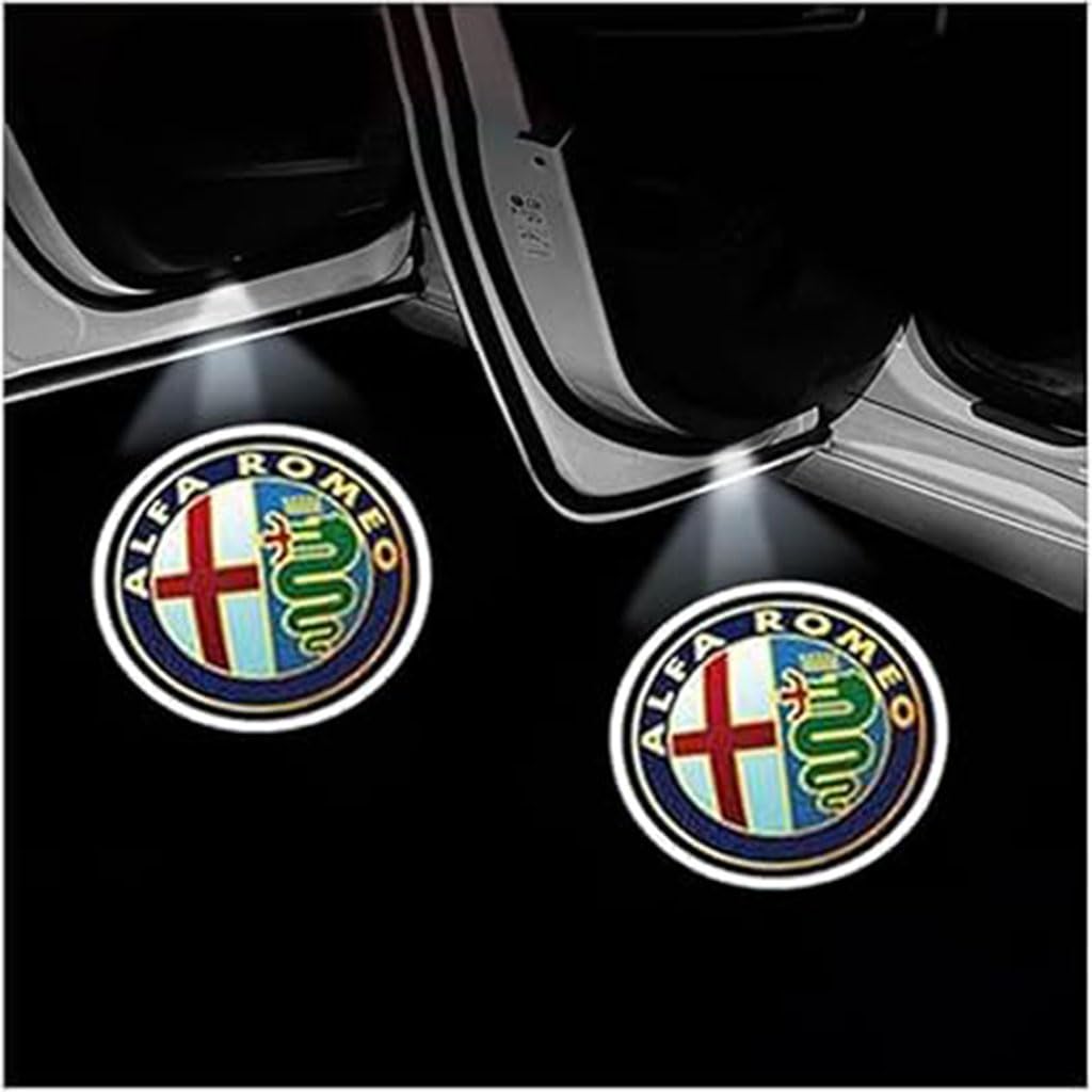 Zhangsup 2 Stücke Autotür Willkommenslicht für Alfa Romeo 147 156 164 166 159 MITO Giulia Giulietta Stelvio,HD Türbeleuchtung Logo Projektor Einstiegsbeleuchtung Autotür Auto Zubehör Zhangsup 2 Stücke Autotür Willkommenslicht für Alfa Romeo 147 156 164 166 159 MITO Giulia Giulietta Stelvio,HD Türbeleuchtung Logo Projektor Einstiegsbeleuchtung Autotür Auto Zubehör von Zhangsup