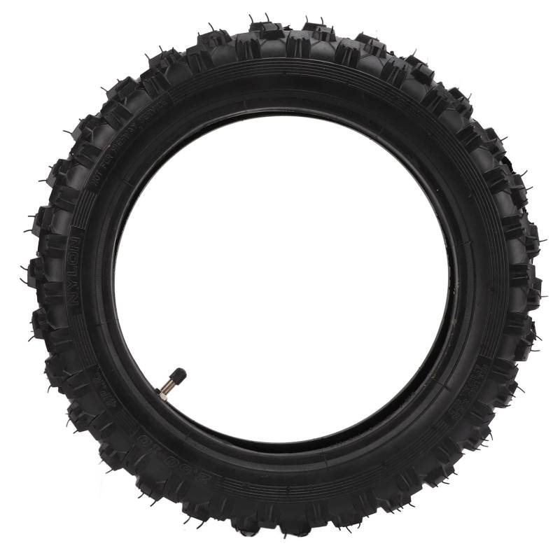 2,50-10 Zoll Reifen und Schlauch, Stoßdämpfender Reifen- und Schlauchersatz Hohe Belastung für DIY-Modifikation Ersatz für CRF50 Dirt Bike von Zhat