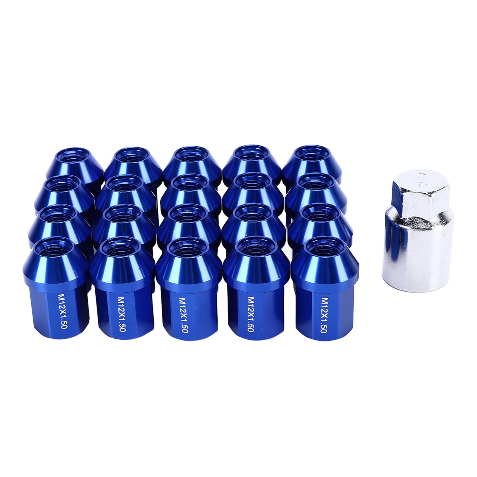 Autoteile, Rustptoof Closed End Radmuttern M12x1.5 35mm Ersatz für Lafesfa 2019 zur Reparatur(Blau) von Zhat