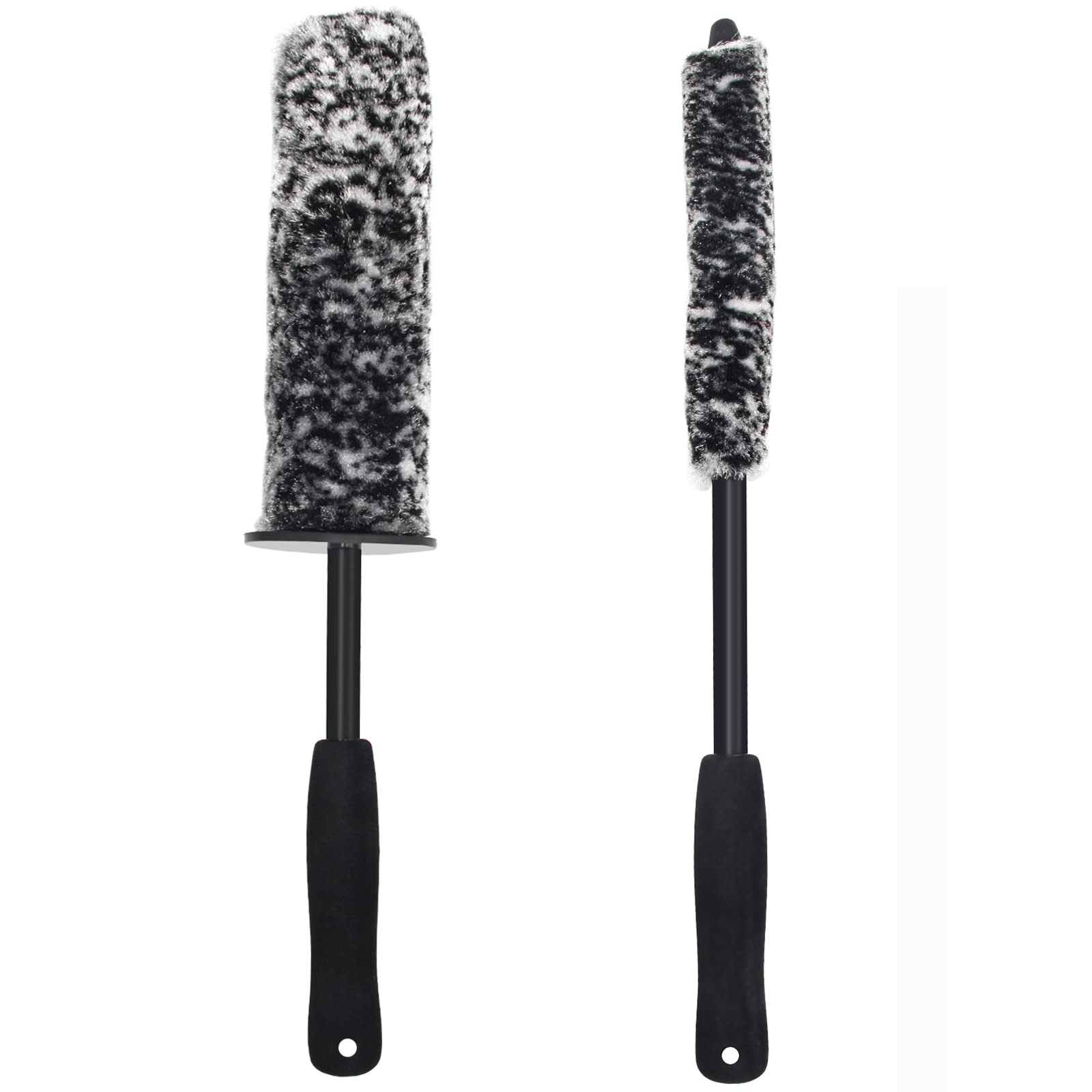 2 Stück Autorad-Reinigungsbürsten, schwarze Bürste zur Reinigung von Autorädern, Kühlergrills, Lüftungsschlitzen, Auspuffrohren, Emblemen 2 Stück Autorad-Reinigungsbürsten, schwarze Bürste zur Reinigung von Autorädern, Kühlergrills, Lüftungsschlitzen, Auspuffrohren, Emblemen von Zhichengbosi