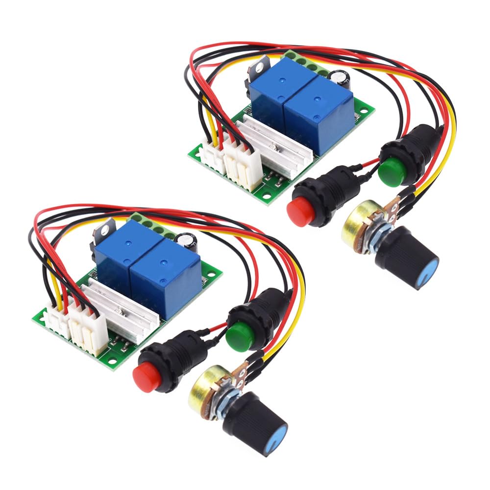 2PCS 6V 12V 24V DC 3A PWM Motor Speed Controller Forward Reverse Switch 2PCS 6V 12V 24V DC 3A PWM Motor Speed Controller Forward Reverse Switch von ZhidemaStar