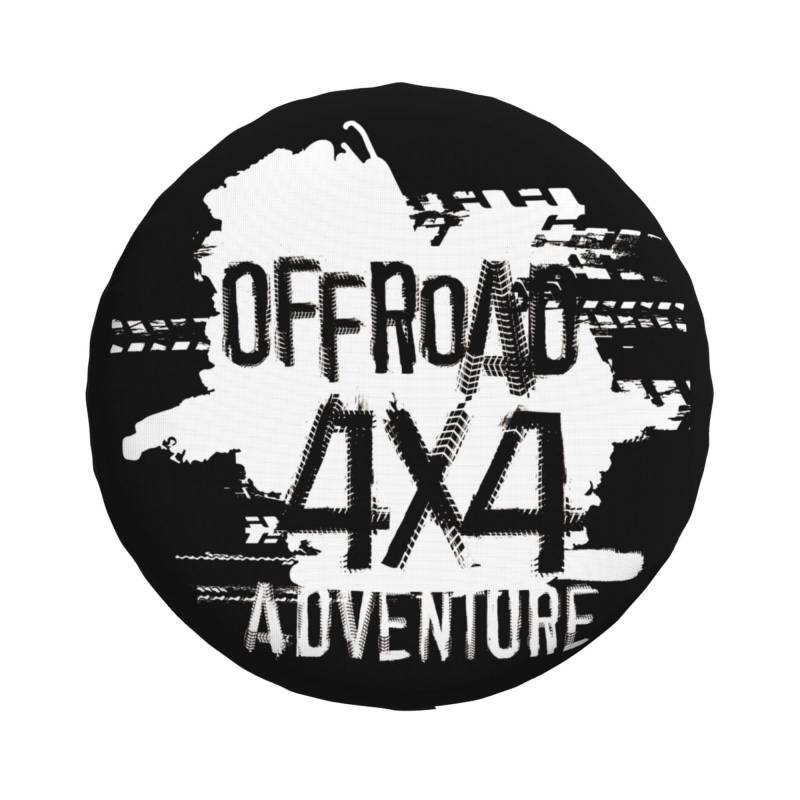 Universal Ersatz Ersatzrad Abdeckung Off Road 4x4 Adventure Wasserdicht Reserveradabdeckung Staubdicht Reifen für Anhänger, Wohnmobil, SUV, Geländewagen Rad 15 Zoll von Zhimahou